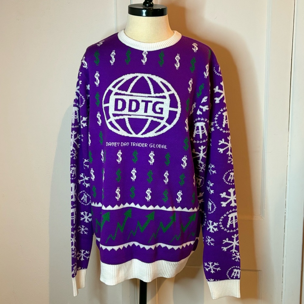 Barstool shinesty one bite Davey day trader global “ugly” sweater